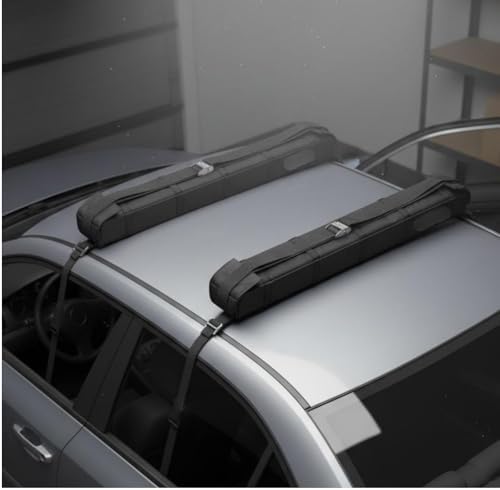 Menolana 2 Pieces Soft Roof Rack Auto Roof Pad Rack Portable Roof Carrier - Image 2