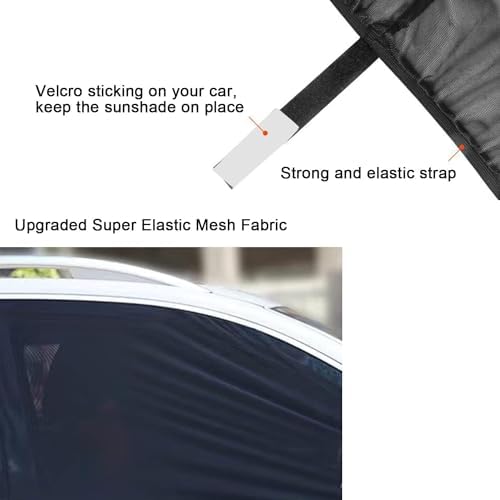 2 Pack Car Camping Window Shades Screen Mesh 27"x43" - Image 5