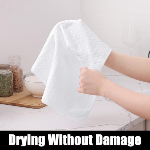 Homaxy Microfiber Kitchen Towels and Dishcloths Sets, 12 Pack - Image 3
