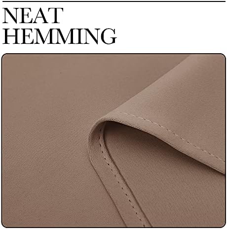 NICETOWN Bedroom Blackout Curtains Drapes Set of 2, 55 by 90-in Cappuccino - Image 7
