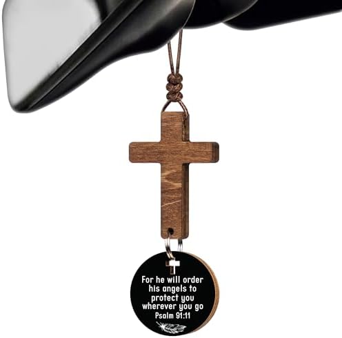 Christian Gifts for Men, Cross for Car Accessories for Men by DINIZON