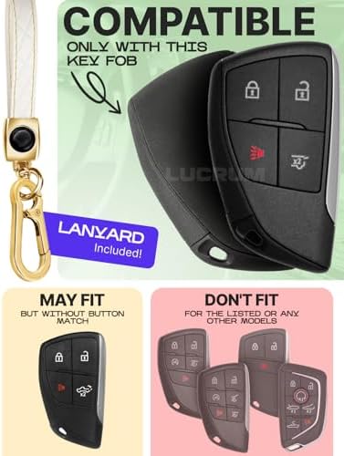Lucrum Compatible with Chevy, Buick Key Fob Cover & Keychain - Image 2