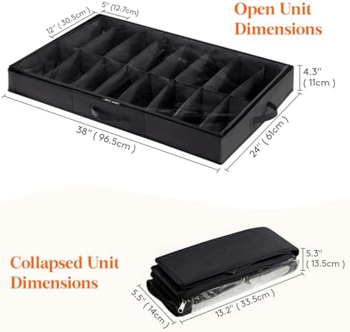 Lifewit Under Bed Shoe Storage Organizer, 2 Pack - Image 4