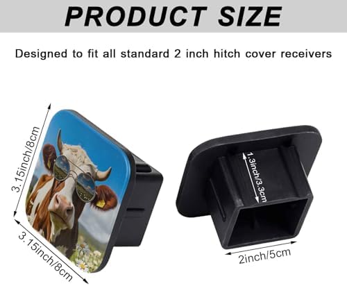 2" Trailer Hitch Cover Rubber Receiver Tube Cap Trailer Hitch Covers - Image 2