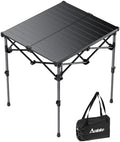 Anbte Roll Up Camping Table, Adjustable Height Max 27.5" by Anbte