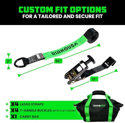 Rhino USA Car Hauler Tie Down Straps - Image 5