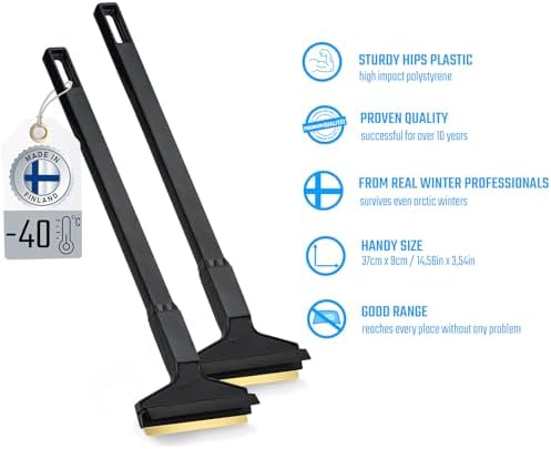 Car Brass Ice Scraper Long Handle Ice Scraper Brass Blade 14, 5 inch Ice Scraper - Image 6
