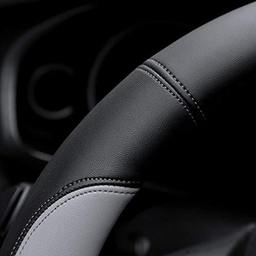 Valleycomfy Microfiber Leather Steering Wheel Cover Large-Size - Image 4
