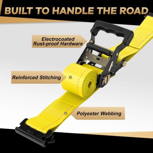 UTV Wheel Chock Tie Down Kit, 4500lb Break Strength - Image 5