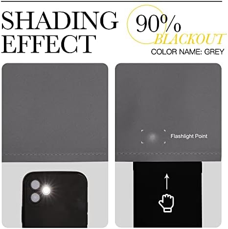 NICETOWN Gray Blackout Curtains - Image 5