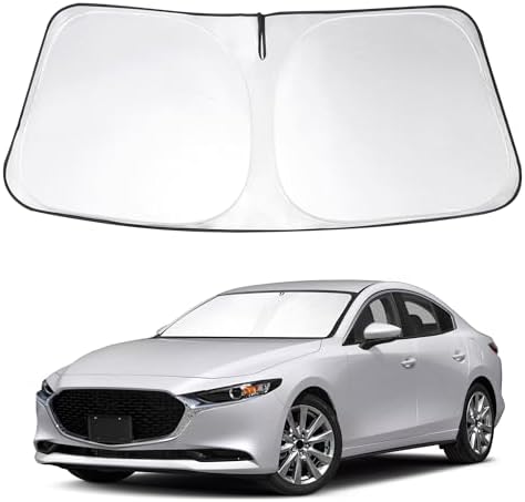 Windshield Sun Shade Sunshade for 2019-2024 2025 2026 Mazda 3 by LHFLIVE