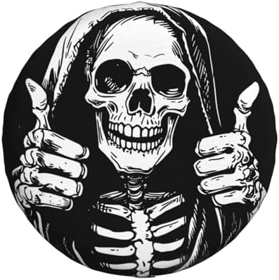 Spare Tire Cover for RV Camper, Funny Skull Tire Cover Protectors, Weatherproof by Unknown