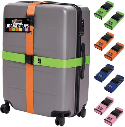 GORILLA GRIP Heavy Duty Luggage Straps by GorillaGrip