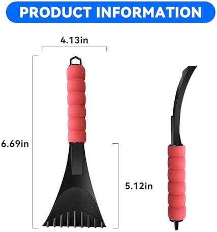 Windshield Ice Scraper with Foam Handle - Image 2