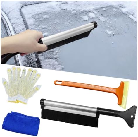 Snow Brush with Ice Scrapers for Car Windshield, Extendable 33.5" Winter Snow by Unknown
