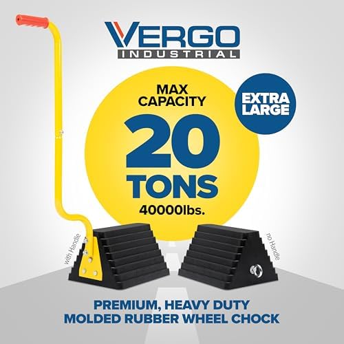 Vergo Industrial Extra Large Wheel Chock 2-Pack - Image 2