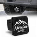 Adventure Awaits Mountain 2" Hitch Cover, Rubber Towing Hitch Covers Hitch by Unknown