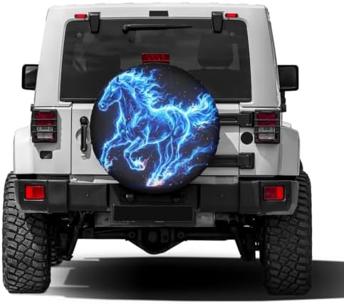 Delerain Horse Spare Tire Covers Waterproof Dust-Proof Spare Wheel Cover - Image 2