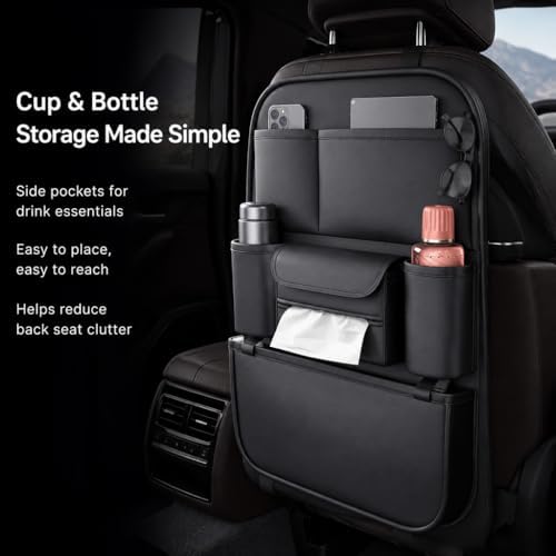Leather Car Seat Organizer for Cars, SUV & Truck - Image 3