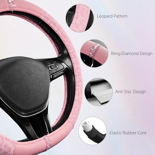 Road Comforts Leopard Steering Wheel Cover - Image 4