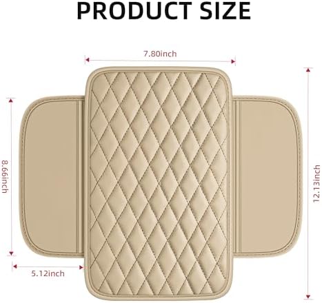 Leather Waterproof Car Armrest Console Pad - Image 5