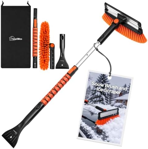 TidyBliss 37” Snow Brush with Ice Scraper & Squeegee by TidyBliss