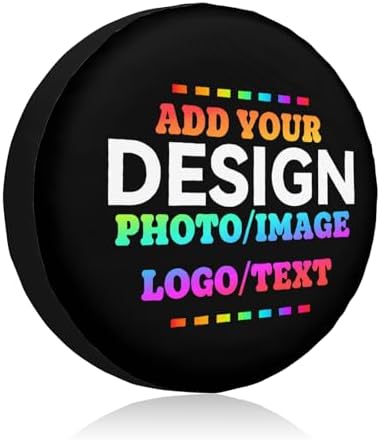 Custom Spare Tire Cover Design Your Photo Text Business Logo 14 Inch by Unknown