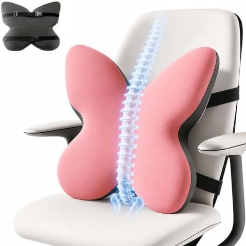 Memory Foam Lumbar Support Pillow, Back Support by FoKon