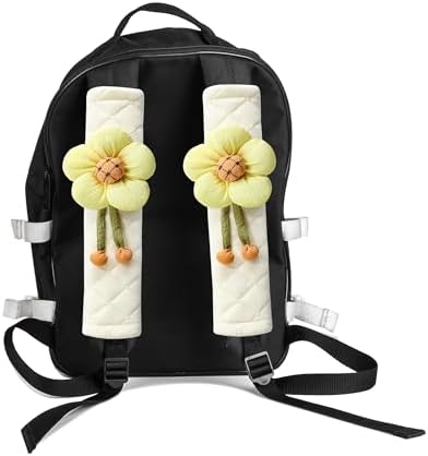 Amooca 2-Pack Braid Pattern Seat Belt Covers Shoulder Pads - Image 4