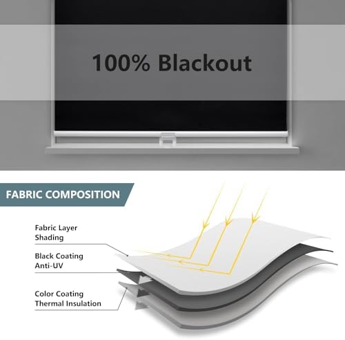AOSKY Blackout Cordless Roller Shade - Image 3