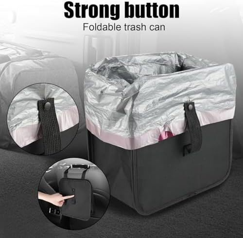 Amiss Foldable Car Trash Can, Collapsible Garbage Bag - Image 3