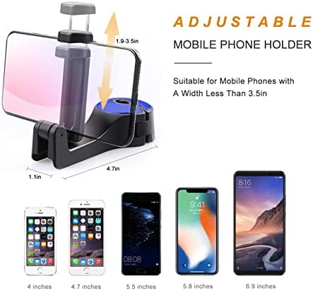 Car Headrest Hook with Phone Holder, Universal 360 Rotation Headrest Hooks - Image 4