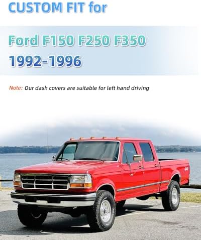SKYLOTEC Dash Cover for Ford F150 F250 F350 Pickup 1992-1996 - Image 2