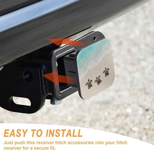 Trailer Hitch Cover 2 Inch Square Receiver Hitch Cover Rubber Tube Plug - Image 4