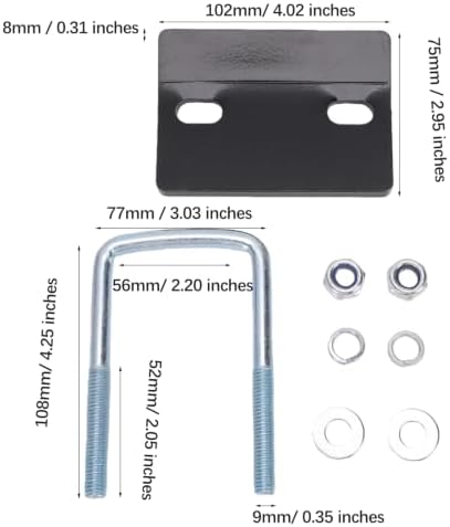 Fydun Hitch Tightener Trailer Anti Rattle Stabilizer Hitch Stabilizer Anti - Image 7