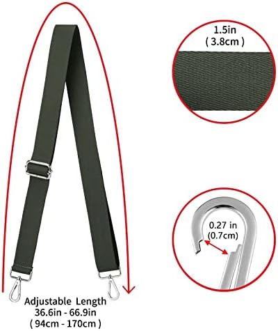 ZOOEASS Wide Shoulder Strap, Adjustable Replacement Belt Crossbody Canvas Bag - Image 3