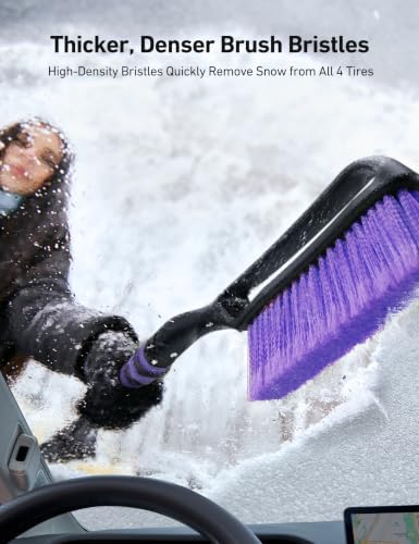 AstroAI 27" 2-in-1 Detachable Snow Brush & Ice Scrapers - Image 4