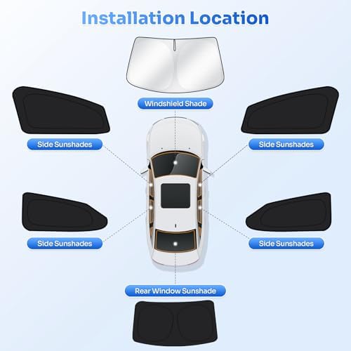 Canvcle Window Shades for 2019-2026 Nissan Altima Accessories Windshield Sun - Image 5