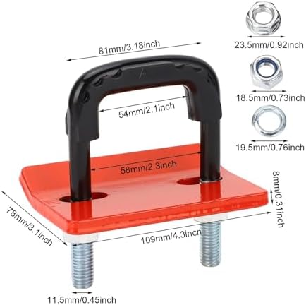 2Pcs Trailer Hitch Tightener Anti Rattle Clamp Carbon Steel Zinc Heavy Duty - Image 7