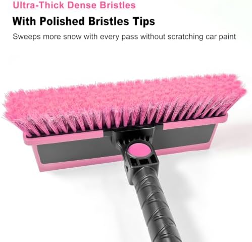 HEEYA 48 Inch Snow Brush with Squeegee and Ice Scraper - Image 3