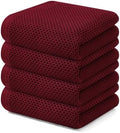Kitinjoy 100% Cotton Waffle 4-Pack Kitchen Towels by Kitinjoy