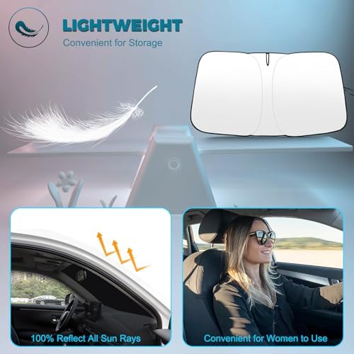 Foldable Front Windshield Sunshade fit - Image 7