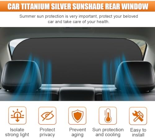 Car Rear Window Sunshade for Baby, Glare & UV Protection Rear Windows Sun Shade - Image 3