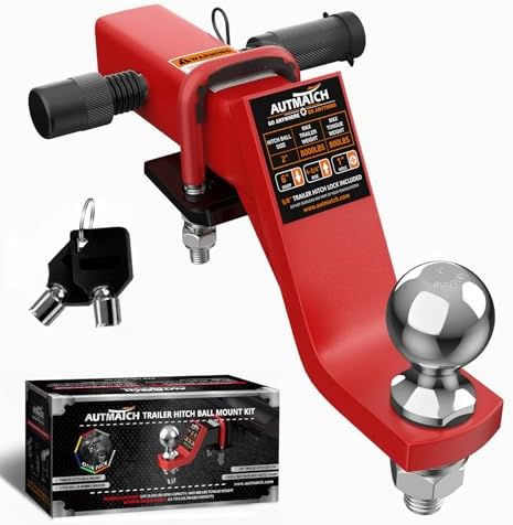 AUTMATCH Trailer Hitch Ball Mount by AUTMATCH