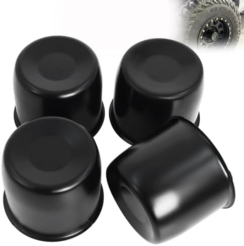 4.25" Bore Push-Through Trailer Wheel Center Caps, 3.66" Tall, 4 Pack by PodoyDirect