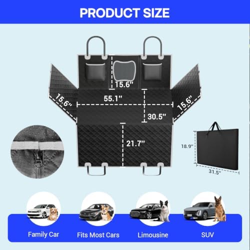 Waterproof Hammock Dog Car Seat Cover - Image 2