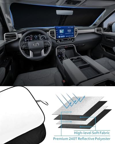 Foldable Front Windshield Sun Shade fit - Image 5