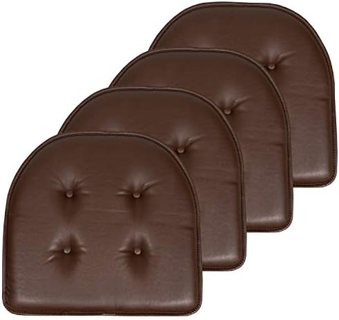 Sweet Home Collection Chair Cushion Memory Foam Pads Tufted Slip Non Skid by SweetHomeCollection