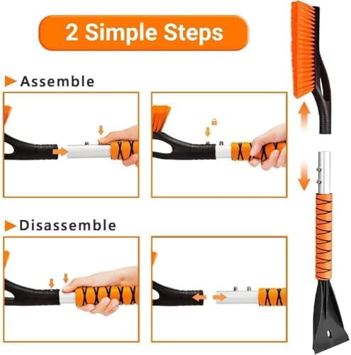 2 Pcs Snow Brush and Ice Scraper - Image 2