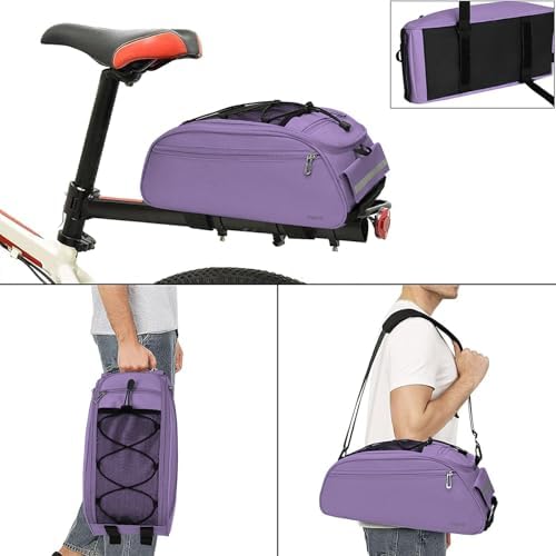MOSISO Bike Rack Bag, Waterproof Bicycle Trunk Pannier Rear Seat Pouch - Image 4